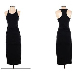 Michael Stars Long Stretch Black Racerback Dress